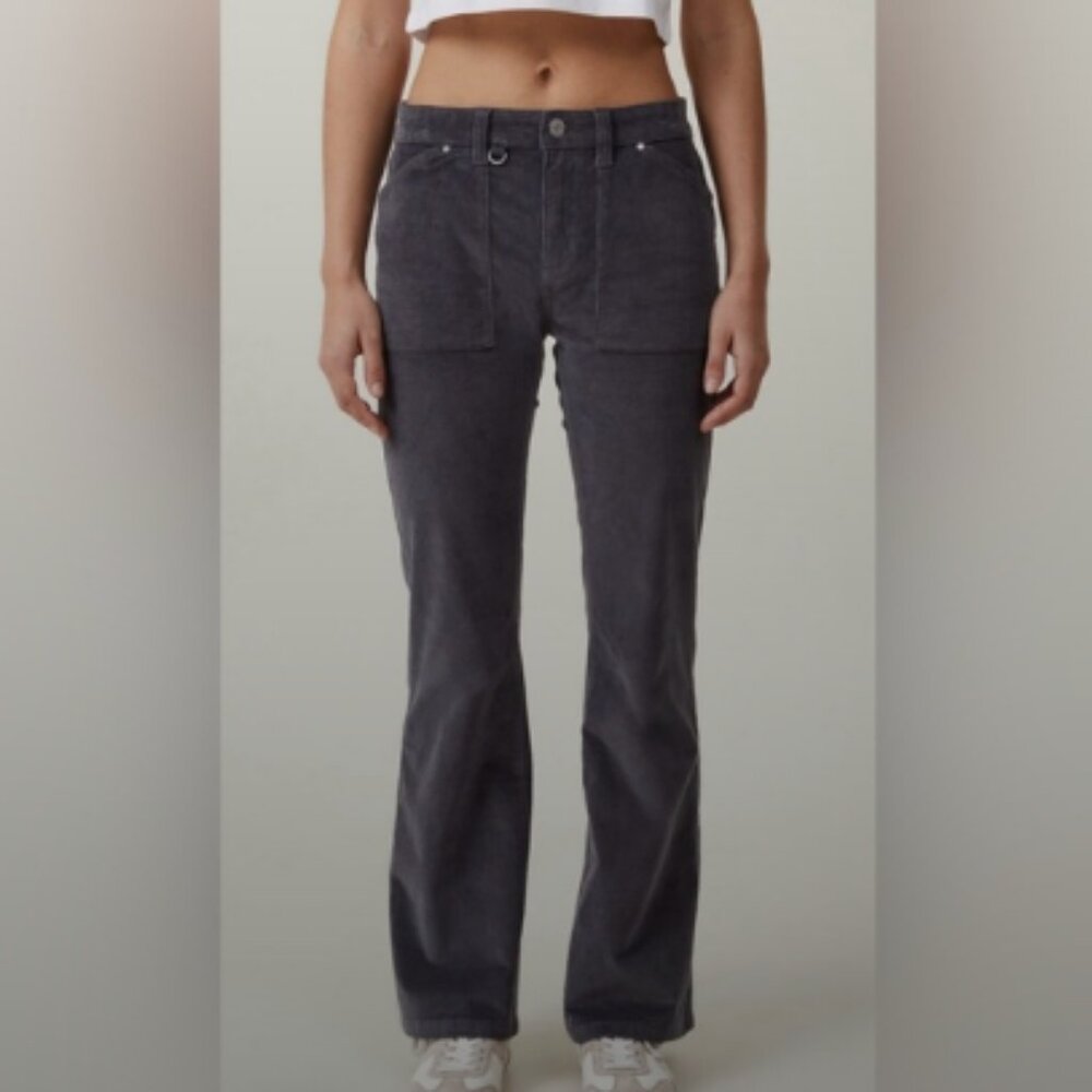 Cotton On Charcoal Wide Leg Jeans - Size 14/34